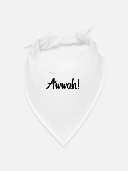 Awwah - Bandana Dreieckstuch - Weiß
