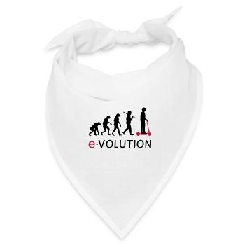 Evolution ElectroScooter eScooter ERoller - Bandana Dreieckstuch - Weiß - Vorne