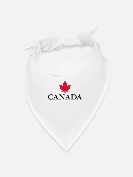 Canada Ottawa Ahorn Maple Leaf Kanada Amerika - Bandana Dreieckstuch - Weiß