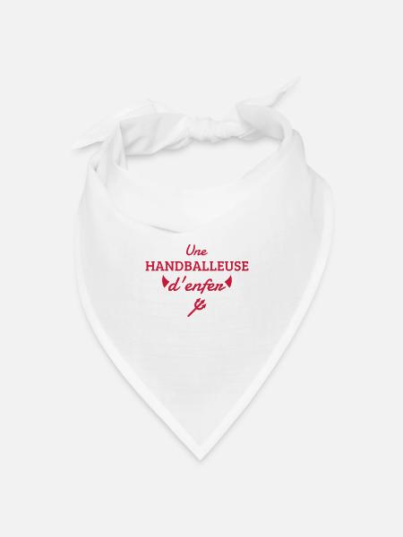 Handball Handballer Sport Sportler Spieler - Bandana Dreieckstuch - Weiß