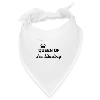 Eislaufen Eisläufer Sport Sportler Spieler - Bandana Dreieckstuch - Weiß - Vorne