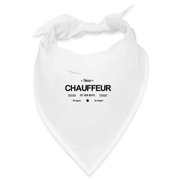 Bester Chauffeur - Bandana Dreieckstuch - Weiß - Vorne