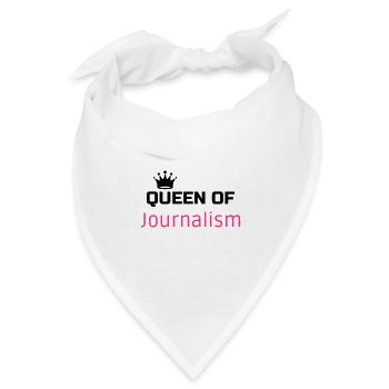 Journalist / Journalismus / Zeitung / Reporter - Bandana Dreieckstuch - Weiß - Vorne