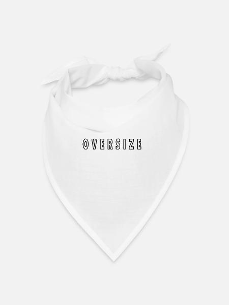 oversize gross weiss - Bandana Dreieckstuch - Weiß