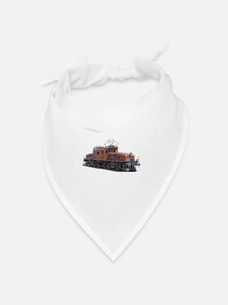 SBB Krokodil CE6/8 - Bandana Dreieckstuch - Weiß