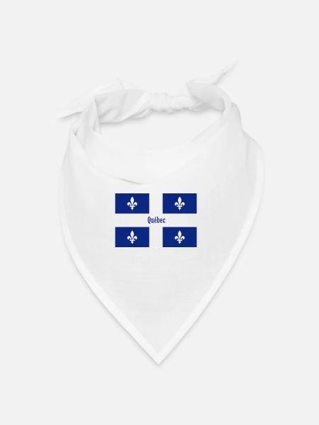 Quebec - Bandana Dreieckstuch - Weiß