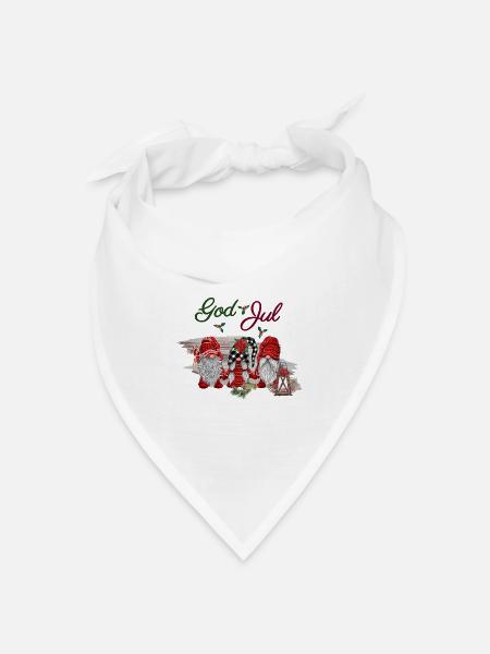 God jul Fröhliche Weihnachten Xmas Design - Bandana Dreieckstuch - Weiß