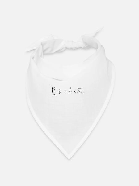 Bride - Bandana Dreieckstuch - Weiß