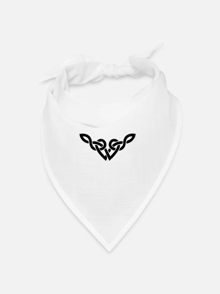 Celtic gegen - Bandana Dreieckstuch - Weiß