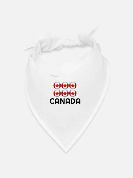 Kanada, Kanada Land, Kanada Flagge, Kanada Hoodie - Bandana Dreieckstuch - Weiß