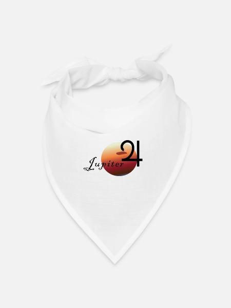 Jupiter - Bandana Dreieckstuch - Weiß