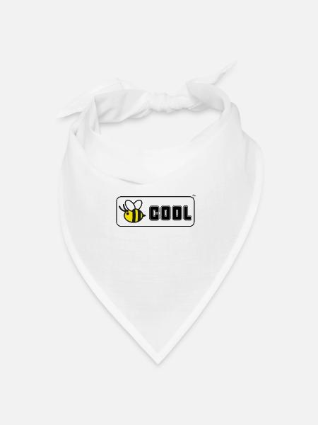 Bee Cool - Bandana Dreieckstuch - Weiß