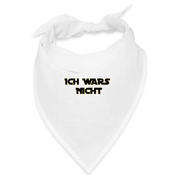 Ich Wars Nicht Geschenkidee - Bandana Dreieckstuch - Weiß - Vorne