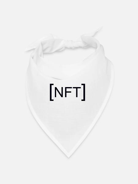 NFT Non Fungible Token - Bandana Dreieckstuch - Weiß