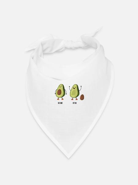 Avocado Toilette - Bandana Dreieckstuch - Weiß