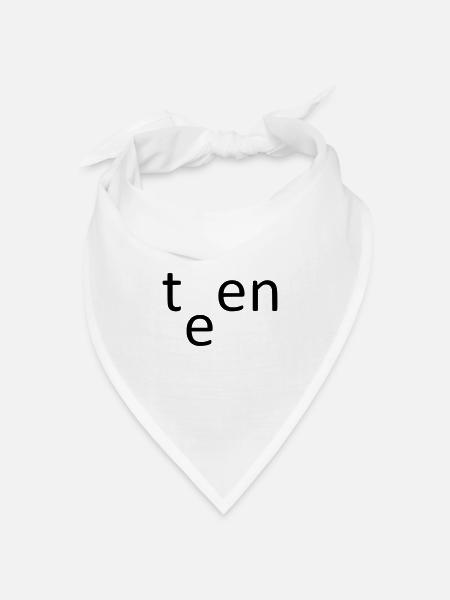 teen - Bandana Dreieckstuch - Weiß