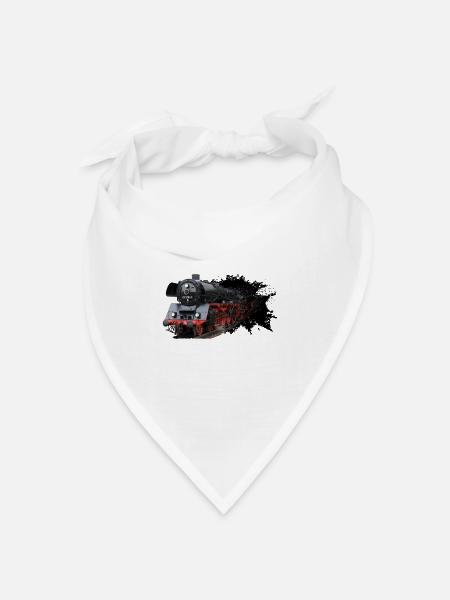 Dampflok 03 1010 - Bandana Dreieckstuch - Weiß