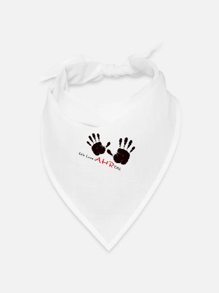 We Love Ahrtal - Bandana Dreieckstuch - Weiß