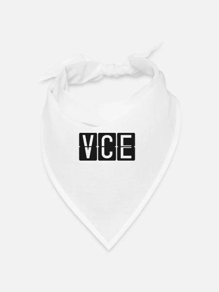 Venedig - Bandana Dreieckstuch - Weiß