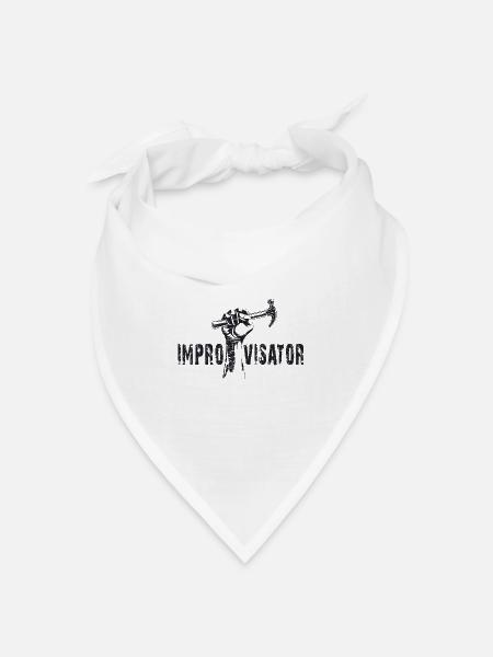 improvisator - Bandana Dreieckstuch - Weiß