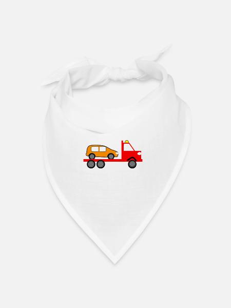 Truck - Bandana Dreieckstuch - Weiß
