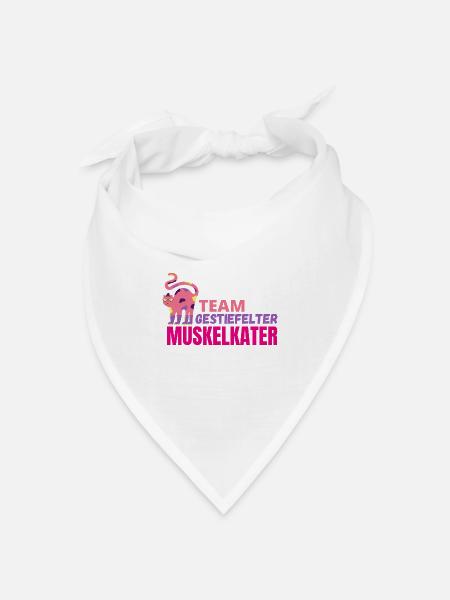Muddy run shirt mud Lauf Team Muskelkater Grümpel - Bandana Dreieckstuch - Weiß
