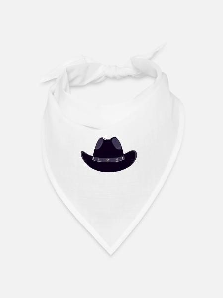 cowboyhut - Bandana Dreieckstuch - Weiß
