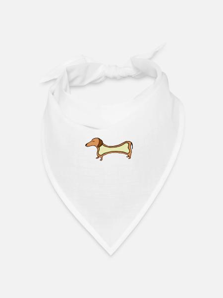 Foodie - Bandana Dreieckstuch - Weiß