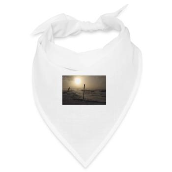 Alone in Iceland - Bandana Dreieckstuch - Weiß - Vorne