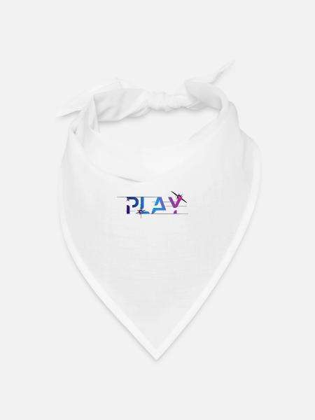 Play-Symbol - Bandana Dreieckstuch - Weiß