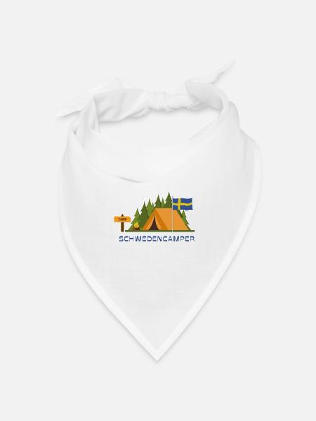 Schwedencamper - Bandana Dreieckstuch - Weiß