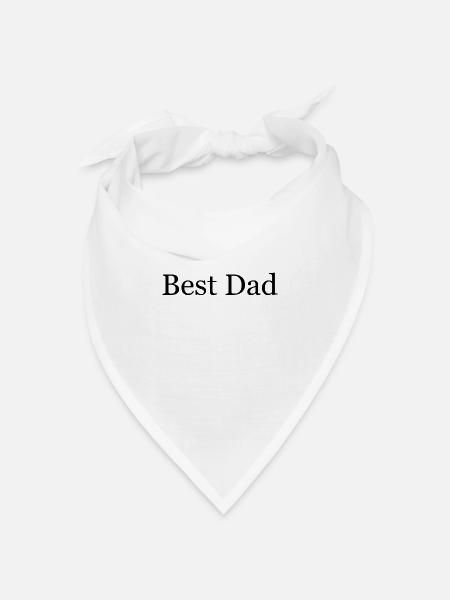 Best Dad - Bandana Dreieckstuch - Weiß