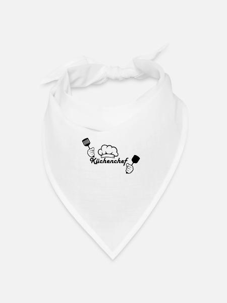 Küchenchef - Bandana Dreieckstuch - Weiß
