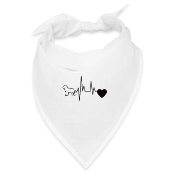 Hunde Labrador Haustier Hund Geschenk Hundehalter - Bandana Dreieckstuch - Weiß - Vorne