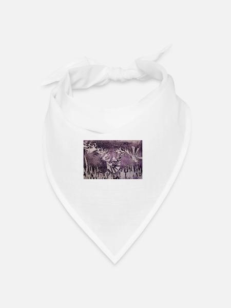 Drache - Bandana Dreieckstuch - Weiß