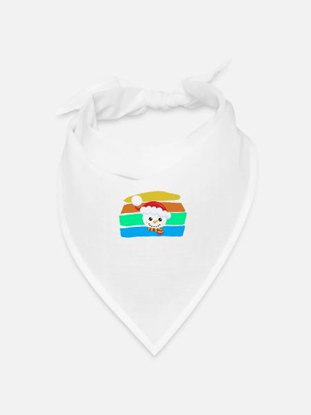 Schneemann - Bandana Dreieckstuch - Weiß