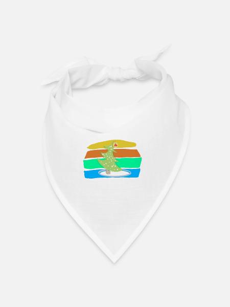 Weihnachtsbaum - Bandana Dreieckstuch - Weiß