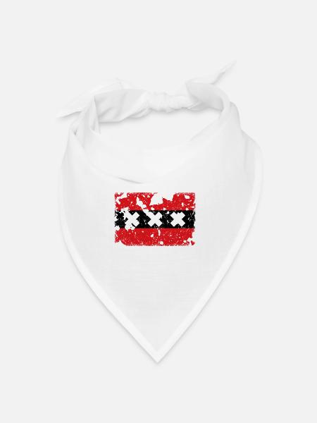 Amsterdam Vintage - Bandana Dreieckstuch - Weiß