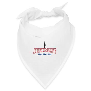 Heimat Ost Berlin DDR - Bandana Dreieckstuch - Weiß - Vorne