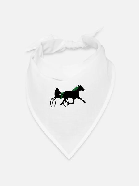 Sulki im Trab - Bandana Dreieckstuch - Weiß