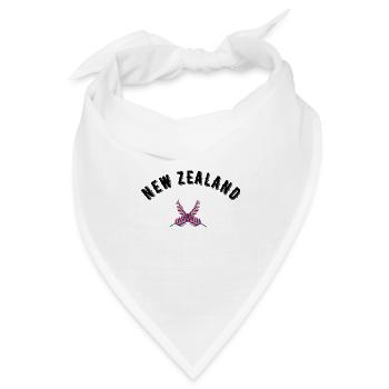 Neuseeland - Bandana Dreieckstuch - Weiß - Vorne