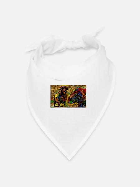 bulle & bär II - Bandana Dreieckstuch - Weiß
