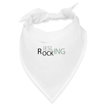 Rocking Riesling - Bandana Dreieckstuch - Weiß - Vorne