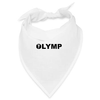 Olymp Berg der Götter und der Kräfte. Bodybuilder - Bandana Dreieckstuch - Weiß - Vorne