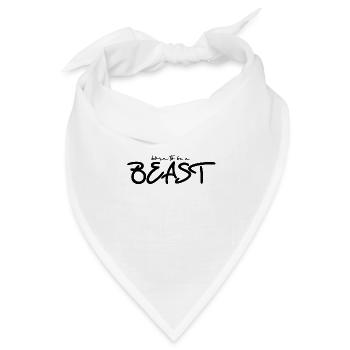 Born to be a Biest - Bandana Dreieckstuch - Weiß - Vorne