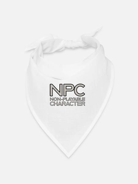 NPC nicht spielbarer Charakter - Bandana Dreieckstuch - Weiß