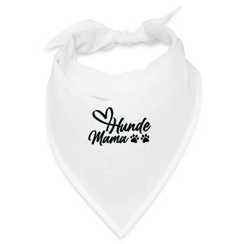 Lustiges Hunde Bild Hundeliebhaber Haustier - Bandana Dreieckstuch - Weiß - Vorne