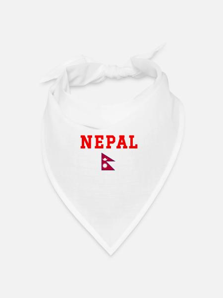 Nepal - Bandana Dreieckstuch - Weiß