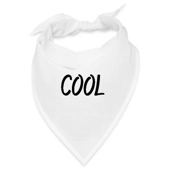 Cool - Bandana Dreieckstuch - Weiß - Vorne