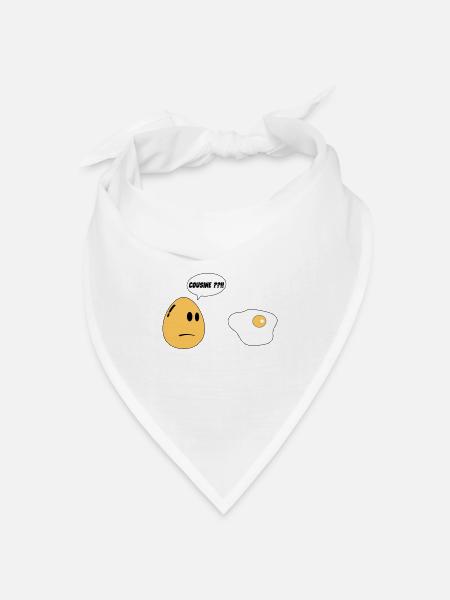Cousin-Ei - Bandana Dreieckstuch - Weiß